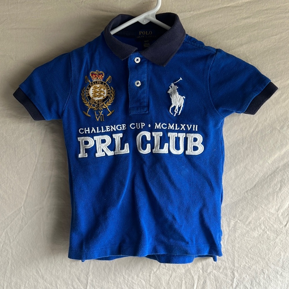 Kids: Polo Ralf Lauren: Blue Polo shirt: PRL Club #3: 4/4T